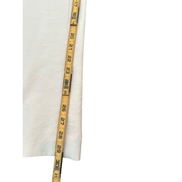 Abercrombie & Fitch White Sloane Low Rise Tailored Linen-Blend Pants Size 25 - Picture 6 of 6